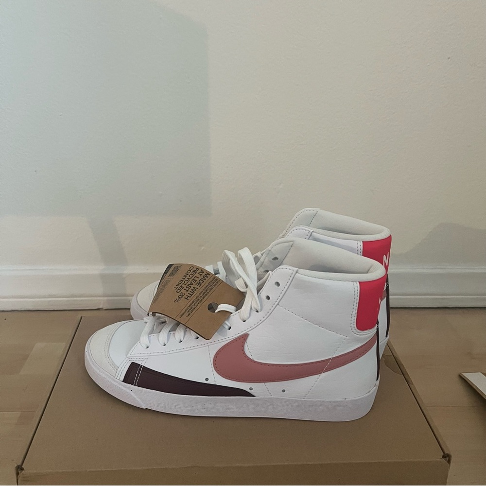 Brand new Nike Blazer mid 77 pink high tops